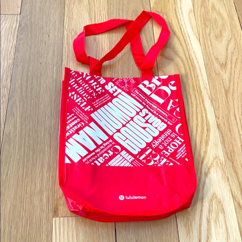 Lululemon reusable small tote bag